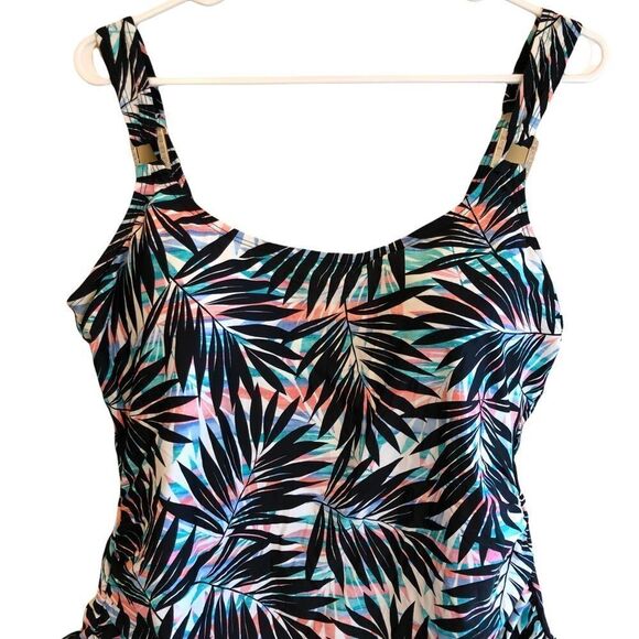 Liz Claiborne Hawaiian Style Tankini Top EUC - Picture 1 of 13